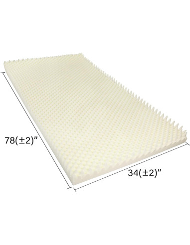 Colchón de Espuma Convoluta Vaunn 200x89 cm Alivio Presión