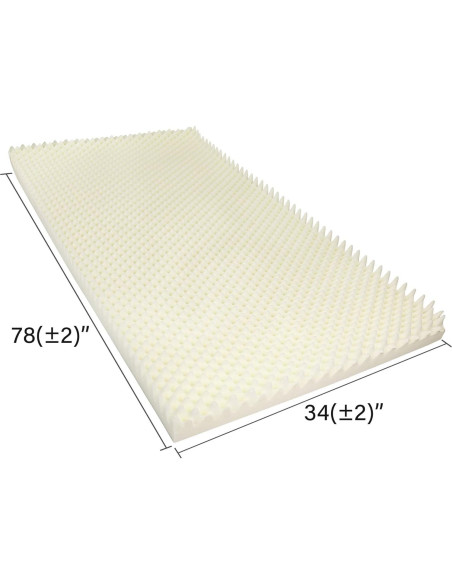 Colchón de Espuma Convoluta Vaunn 200x89 cm Alivio Presión