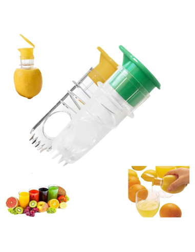 Exprimidor de Limón Manual Fangool 120g Portátil Amarillo Verde