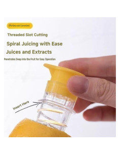 Exprimidor de Limón Manual Fangool 120g Portátil Amarillo Verde 2