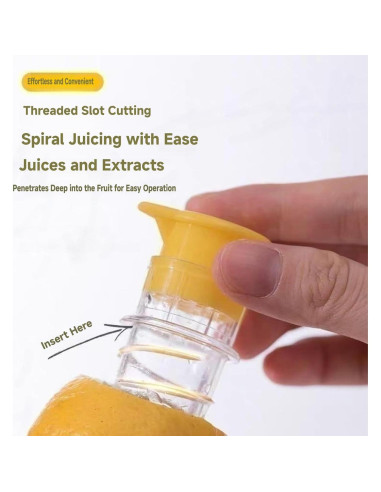 Exprimidor de Limón Manual Fangool 120g Portátil Amarillo Verde