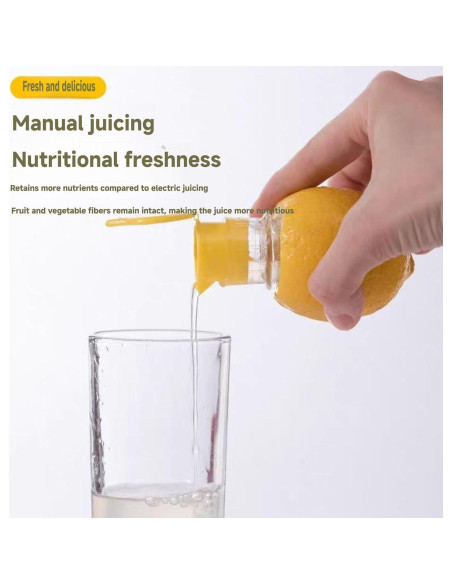 Exprimidor de Limón Manual Fangool 120g Portátil Amarillo Verde