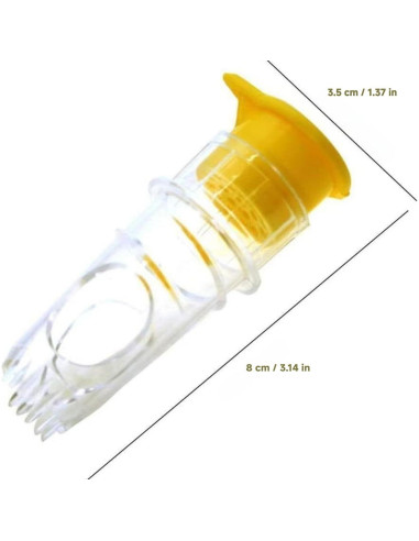 Exprimidor de Limón Manual Fangool 120g Portátil Amarillo Verde