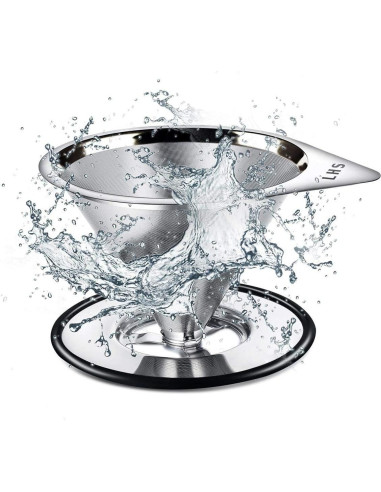 Goteador de Café LHS Acero Inoxidable 1-2 Tazas Reutilizable