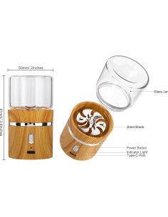 Molino Eléctrico BKLFLY Mini para Especias 50ml Recargable 2