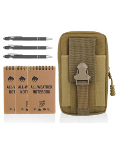 Cuaderno Impermeable Keggaen 7 Piezas con Mochila Marrón