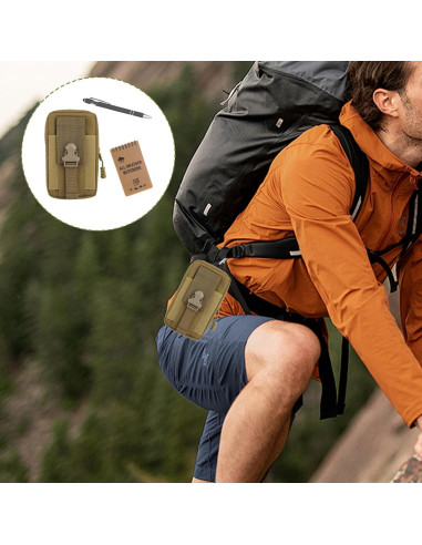 Cuaderno Impermeable Keggaen 7 Piezas con Mochila Marrón