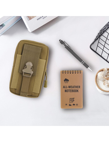 Cuaderno Impermeable Keggaen 7 Piezas con Mochila Marrón