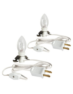 Cordón Accesorio con Bombillas Candelabro C7 Dazzle Bright 2 Pzas