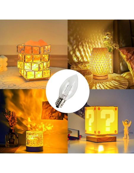 Cordón Accesorio con Bombillas Candelabro C7 Dazzle Bright 2 Pzas