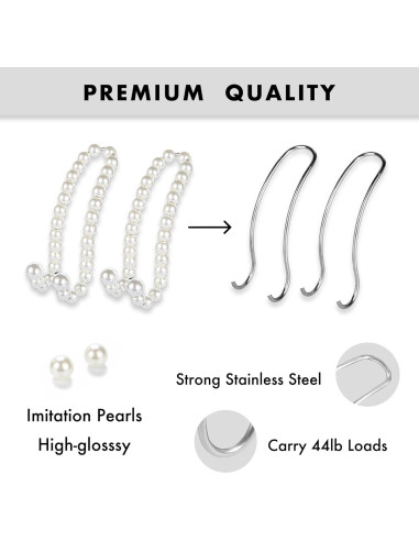 Gancho para bolso de coche Andorelse, acero inoxidable, 10 kg