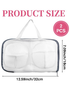 2 Bolsas de Lavado para Sujetadores Trinkrittey 32x18cm 2