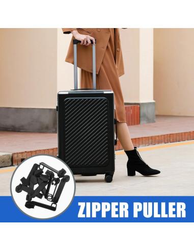 Tiradores de Cremallera GLEAVI Nylon Antirrobo 10 Piezas