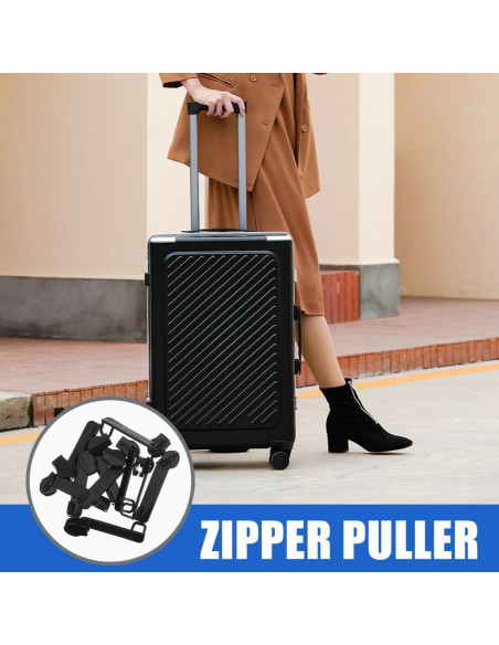 Tiradores de Cremallera GLEAVI Nylon Antirrobo 10 Piezas