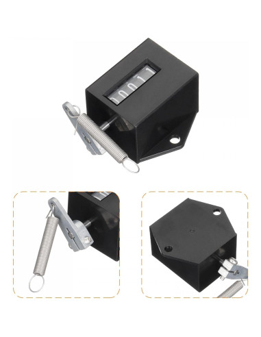 Contador Manual uxcell de 5 Dígitos para Maquinaria