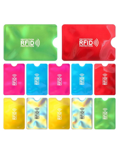 12 Fundas Bloqueadoras RFID Bruislard para Tarjetas de Crédito