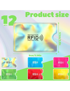 12 Fundas Bloqueadoras RFID Bruislard para Tarjetas de Crédito 2