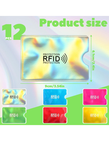 12 Fundas Bloqueadoras RFID Bruislard para Tarjetas de Crédito