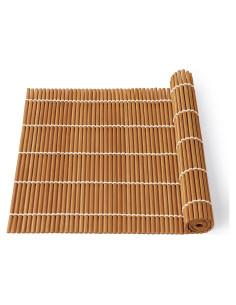 Esterilla de Bambú para Sushi KEPYDRMTF 24x24 cm Carbonizado