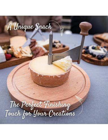 Cortador de Queso BOSKA Amigo - Rueda de Queso y Chocolate