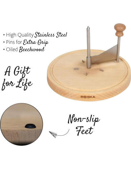 Cortador de Queso BOSKA Amigo - Rueda de Queso y Chocolate