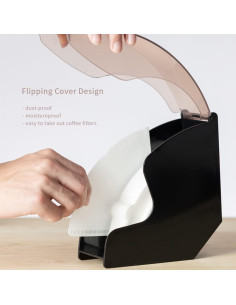 Soporte para Filtros de Café CAFEMASY con Tapa a Prueba de Polvo 2