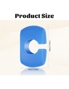 12 Marcadores de Copas de Vino Silicona Zelphvt Colores Vivos 2