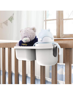 Soporte para Taza Infantil WedFeir con Bandeja Snack - Gris 2