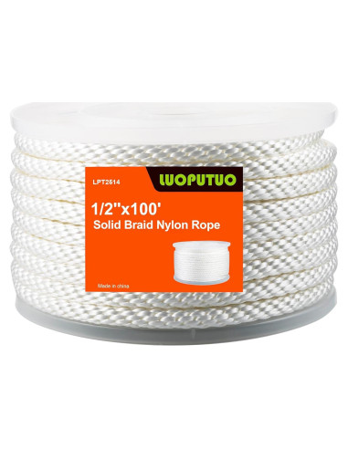 Cuerda de Nylon Trenzada LUOPUTUO 1/2" 30m Alta Resistencia