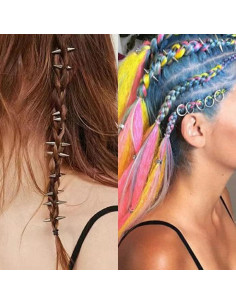 Accesorios de Cabello Gótico Millevibe - 10 Piezas Clips Metal 2