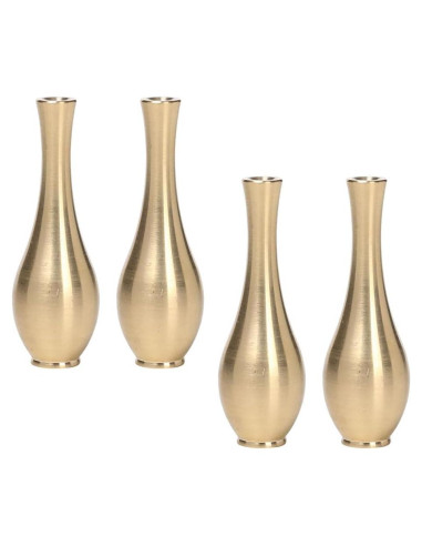 4 Soportes de Incienso Mini Jarrón de Latón NOIAFZY 6x2 cm