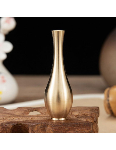 4 Soportes de Incienso Mini Jarrón de Latón NOIAFZY 6x2 cm