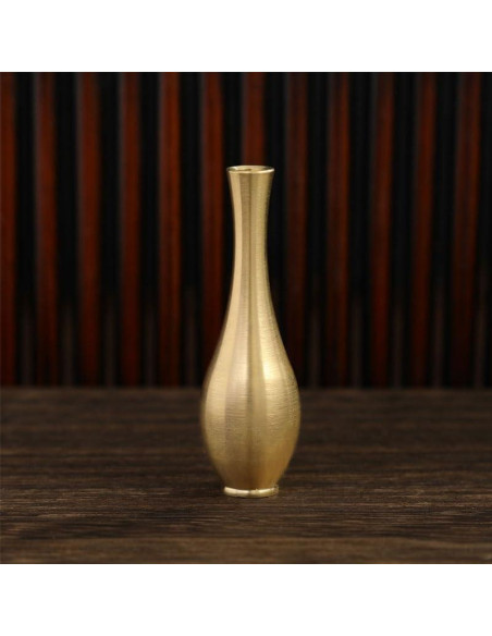 4 Soportes de Incienso Mini Jarrón de Latón NOIAFZY 6x2 cm