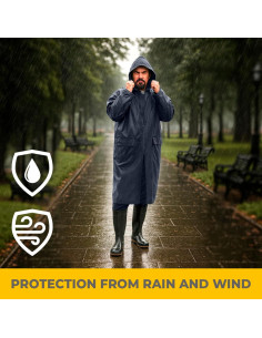 Impermeable ALBATROSS LIGHT 4XL Azul para Hombres y Mujeres 2
