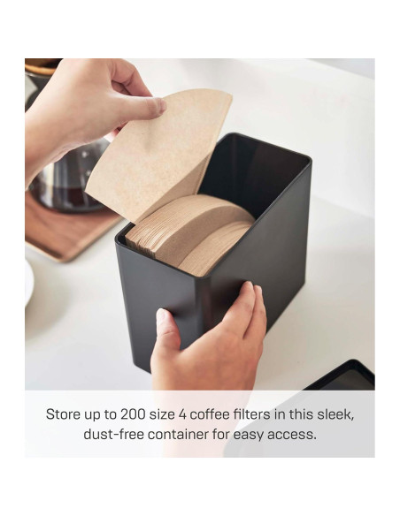 Soporte para Filtros de Café Yamazaki Home Tower - Almacenamiento 1.9L