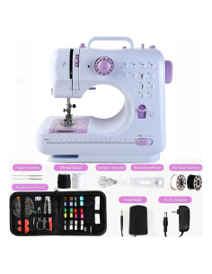 Máquina de Coser Mini 505 con 12 Puntadas y Kit de Accesorios