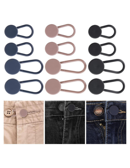 Extensor de Botón para Pantalones Cobee - 12 Piezas, 2 Tamaños