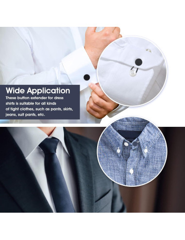 Extensor de Botón para Pantalones Cobee - 12 Piezas, 2 Tamaños