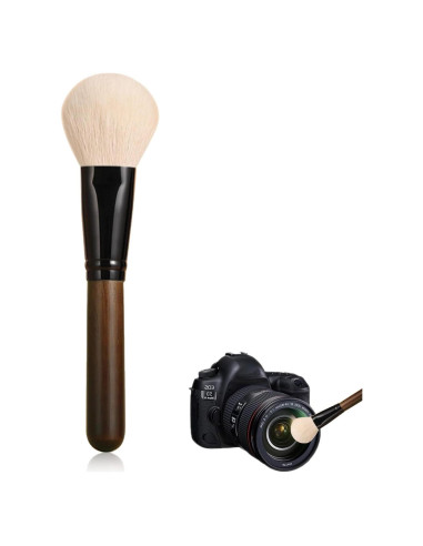 Cepillo de limpieza de lentes ZGGAZCA con pelo de cabra suave