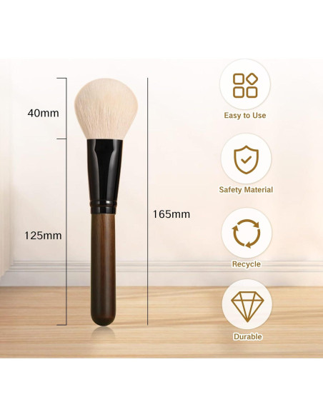 Cepillo de limpieza de lentes ZGGAZCA con pelo de cabra suave