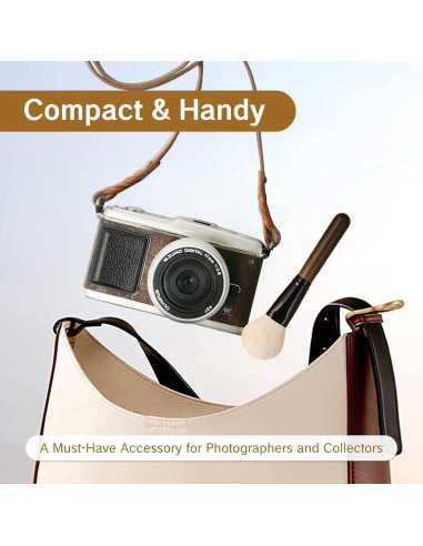 Cepillo de limpieza de lentes ZGGAZCA con pelo de cabra suave