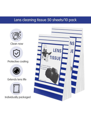 500 Pañuelos de Limpieza de Lentes Ahltoiex 15x10 cm