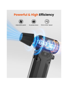 Soplador de Aire Eléctrico PECODE AC-27 380000RPM Carga Rápida 2