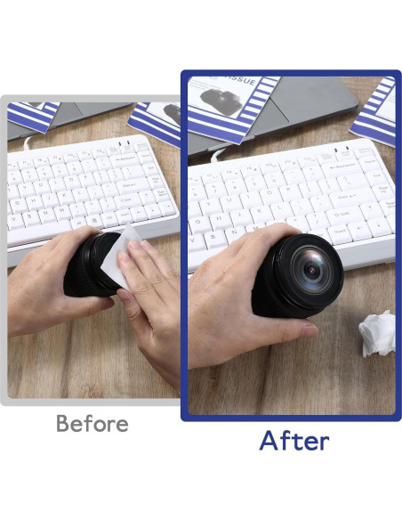 500 Pañuelos de Limpieza de Lentes Ahltoiex 15x10 cm