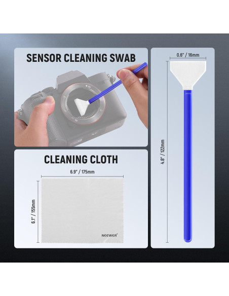Kit de Limpieza de Lentes NEEWER 12 en 1 para Cámaras DSLR