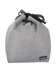 Funda de Lente Suave PATIKIL 15x10 cm Gris con Cuerda