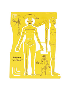Plantilla de Figura Humana Masculina Traceease 17.8x23.4cm