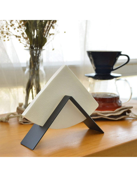 Soporte para Filtros de Café MIAO JIN Acero Inoxidable Negro