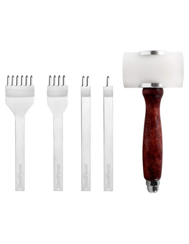 Kit de Herramientas de Artesanía de Cuero SteelFever 4mm