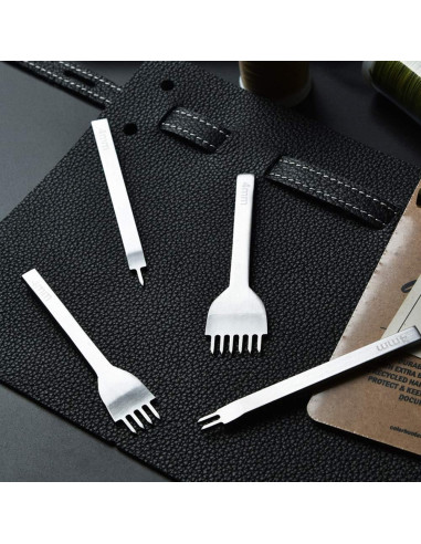 Kit de Herramientas de Artesanía de Cuero SteelFever 4mm